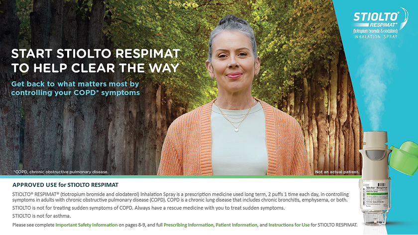 Woman and Stiolto inhaler