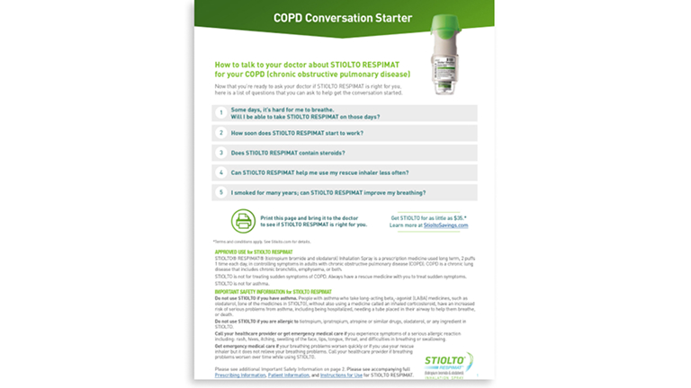 Doctor discussion guide