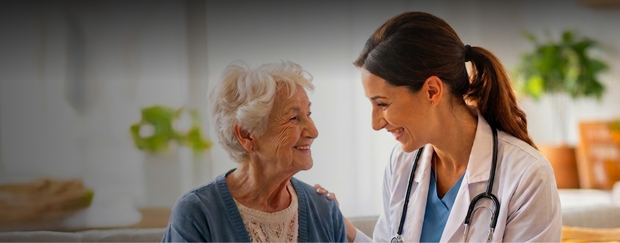 A doctor talking with a patient about Stiolto respimat inhaler