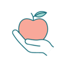 apple in hand