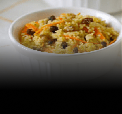 couscous with carrot walnuts and raisins